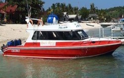 Bali Brio Cruise, Boat at Lembongan