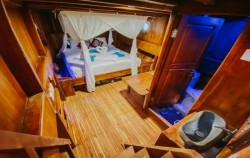 Private Cabin Lower Deck,Komodo Open Trips,Sailing Komodo 3D2N by Lathansa Deluxe Phinisi
