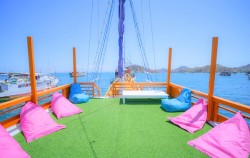 Sun Deck,Komodo Open Trips,Open Trip 3D2N by Arfisyana Indah Deluxe Phinisi