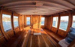 Dining Area,Komodo Boats Charter,Private Charter by Diara La Oceano Phinisi