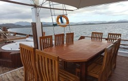 Dine Area image, Private Trip by Riley Luxury Phinisi, Komodo Boats Charter