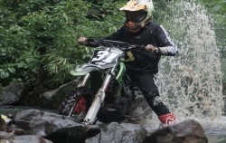 Tabanan Forest and Beach Dirt Bike, River Crossing