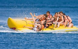 Water Sports and ATV Ride, Bali 2 Combined Tours, Fun banana ride