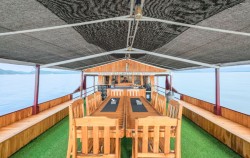 Dining Area,Komodo Boats Charter,Private Trip by Hatira Hela Deluxe Phinisi