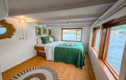Master Cabin,Komodo Boats Charter,Private Trip by Hatira Hela Deluxe Phinisi