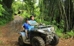 Quad in Forest,Bali ATV Ride,Quad Discovery Tour by Bali Quad