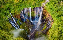 Sewu Waterfall,Ijen Crater Tour,4D3N Bromo Ijen Tumpak Sewu