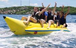 Lembongan Island Beach Club Cruise, Bali Cruise, Banana Boat at Lembongan Islan