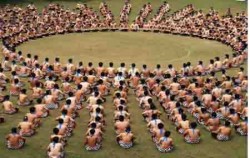 Kecak Dance, Balinese Show, Many People Kecak Dance