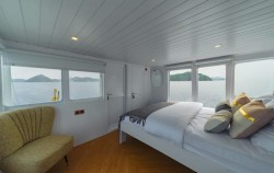 Master Bedroom,Komodo Boats Charter,Private Trip by Zada Mega Trusmi Deluxe Phinisi