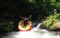 Small Waterfall,Bali River Tubing,Canyon Tubing Adventure by Bali Quad