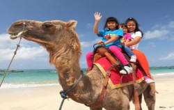 Adventure kid image, Bali Camel Adventure, Bali Camel Safari