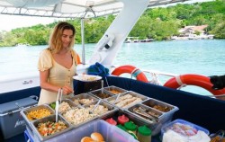 Picnic Lunch onboard image, Nusa Penida Adventure Cruise, Bali Cruise