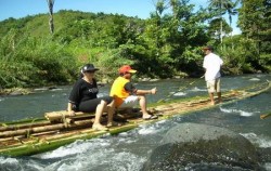 Bamboo Rafting image, Borneo Overland Trip I 8 Days 7 Nights, Borneo Island Tour