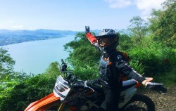 Batur Lake View on Top image, Batur Volcano Dirt Bike, Bali Dirt Bike