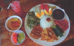 Bebek Uma Dawa Restaurant, Set Menu Vegetarian