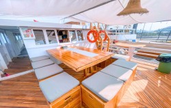 Dining Area image, Dewi Anjani Deluxe Phinisi Charter, Komodo Boats Charter