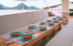 Outdoor Dining Area,Komodo Open Trips,Komodo 3D2N by Elbark Luxury Phinisi