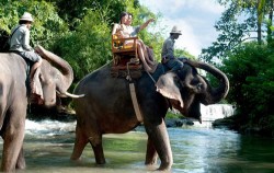 Elephant riding,Bali 2 Combined Tours,Rafting and Elephant Ride
