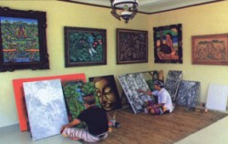 Gallery Paintings image, Bebek Uma Dawa Restaurant, Bali Restaurants