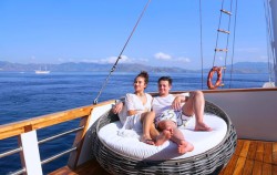 Relaxation Area,Komodo Boats Charter,Gandiva Phinisi