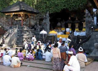 Ritual Procession at Goa Lawah