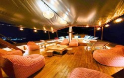 Lounge Area - Night,Komodo Open Trips,Open Trip Labuan Bajo 3D2N by Kanha Loka Luxury Phinisi