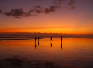 Sunset View at Kuta Beach
