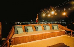 Relaxation Area - Night image, Maipa Deapati Deluxe Phinisi Charter, Komodo Boats Charter