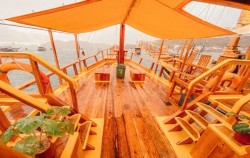 Sundeck image, Open Trip Labuan Bajo 3D2N by NK Jaya 2 Deluxe Phinisi, Komodo Open Trips