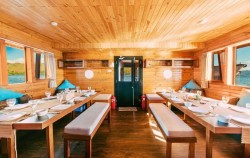 Dining Room Indoor,Komodo Open Trips,Open Trip Komodo 3D2N by Ocean Pro Luxury Phinisi