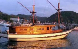 Apik Phinisi Boat, On The Port Harbour