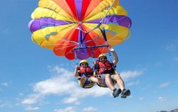 Marine Activities in Serangan, Serangan Watersports, Parasailing at Serangan