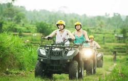Water Sports and ATV Ride, Passing ricefield