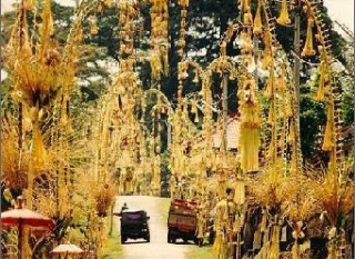 Penjor at Galungan Day