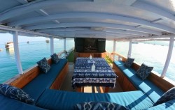 Lounge Area,Komodo Boats Charter,Private Trip by Putri Anjani Superior Phinisi