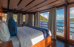 Master Cabin,Komodo Boats Charter,Private Trip by Refviero Luxury Phinisi