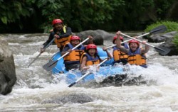 Mega Rafting Adventure, Bali Rafting, On the river