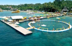 One Day Watersports Package Nusa Penida by Caspla Bali, Snorkeling Pontoon