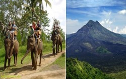 Trekking & Ride Elephant,Bali 2 Combined Tours,Trekking & Elephant Riding