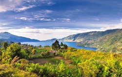 Twin Lake Diatas and Dibawah image, Kerinci Seblat National Park Tour 6 Days 5 Nights, Sumatra Adventure