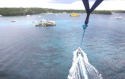 Parasailing View,Lembongan Package,Hai Tide Huts Overnight Package