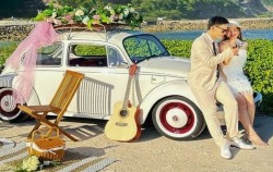 White Vw Beetle,Bali Car Charter,Bali Classic Vintage Car