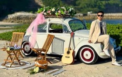 White Vw Beetle image, Bali Classic Vintage Car, Bali Car Charter