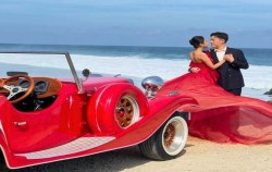 Red Marvia Classic image, Bali Classic Vintage Car, Bali Car Charter