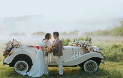 Bali Classic Vintage Car, Bali Car Charter, White Marvia Classic