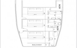 Upper Deck Plan,Komodo Boats Charter,Zada Ulla Deluxe Phinisi Charter